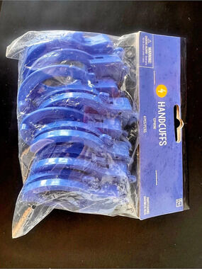 Amazon Basics Handcuffs Blue NWT